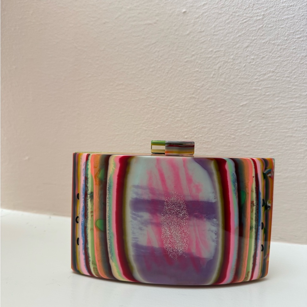 Sobral Pop Art Unique Colorful Striped Clutch
